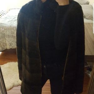 SOLD Vintage Faux Fur Cape